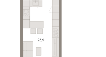 1-к. квартира, 35 м²