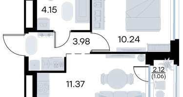 1-к. квартира, 30 м²