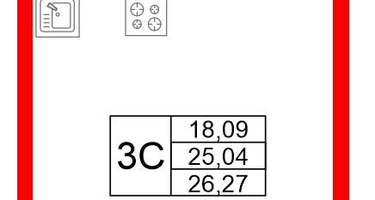 Студия, 25 м²
