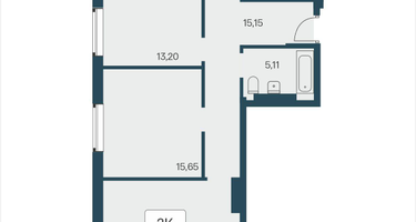 2-к. квартира, 75&nbsp;м²