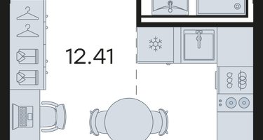 Студия, 24&nbsp;м²