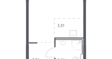 Студия, 22&nbsp;м²