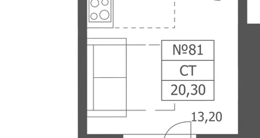 Студия, 20&nbsp;м²