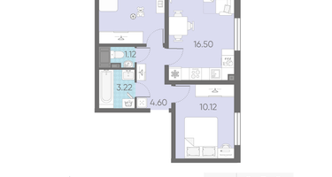 2-к. квартира, 47&nbsp;м²