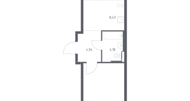 Студия, 47&nbsp;м²