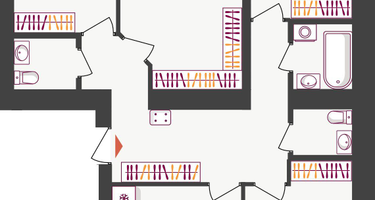 4-к. квартира, 94&nbsp;м²