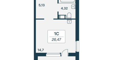 Студия, 26&nbsp;м²
