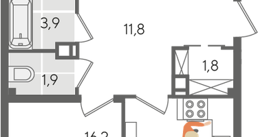 3-к. квартира, 99&nbsp;м²