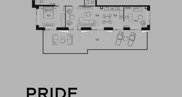 4-к. квартира, 108&nbsp;м²