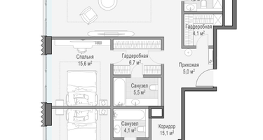 4-к. квартира, 206 м²