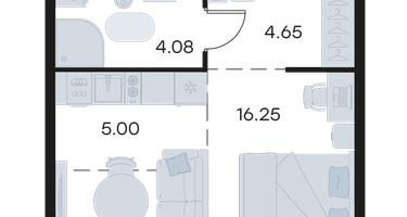 Студия, 29&nbsp;м²