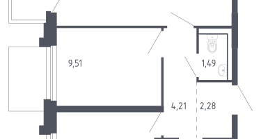 2-к. квартира, 47&nbsp;м²