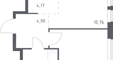 Студия, 35&nbsp;м²