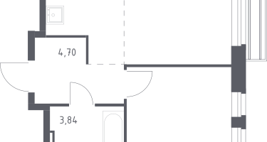 Студия, 33&nbsp;м²