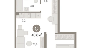 Студия, 40&nbsp;м²