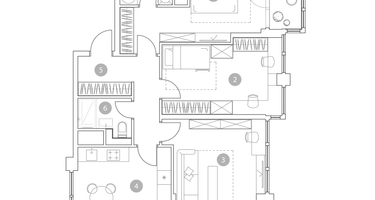 3-к. квартира, 83&nbsp;м²