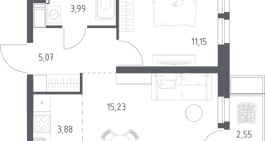 Студия, 40&nbsp;м²