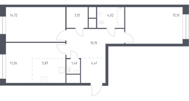 Студия, 71&nbsp;м²