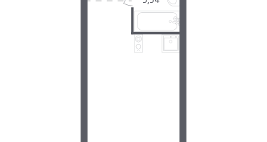 Студия, 22&nbsp;м²