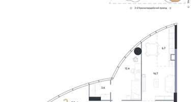 2-к. квартира, 83&nbsp;м²