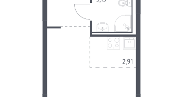 Студия, 22&nbsp;м²