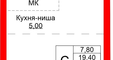 Студия, 22&nbsp;м²