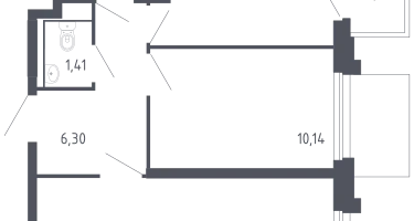 2-к. квартира, 50&nbsp;м²