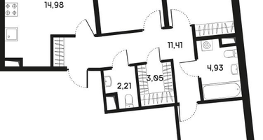 3-к. квартира, 82 м²