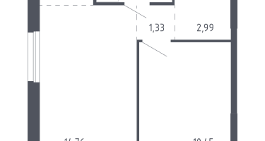 Студия, 38&nbsp;м²