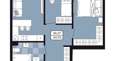 Студия, 50&nbsp;м²