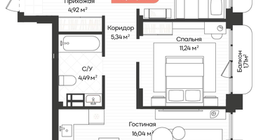 3-к. квартира, 72&nbsp;м²