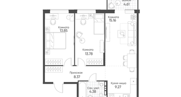 3-к. квартира, 66&nbsp;м²
