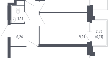 2-к. квартира, 49&nbsp;м²