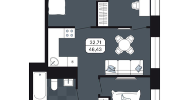 4-к. квартира, 48&nbsp;м²