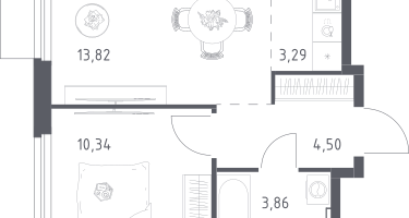 Студия, 35&nbsp;м²