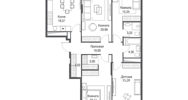 4-к. квартира, 121&nbsp;м²