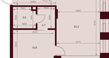 1-к. квартира, 50&nbsp;м²