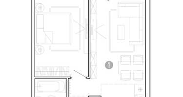 1-к. квартира, 38&nbsp;м²