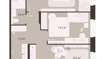 2-к. квартира, 70&nbsp;м²