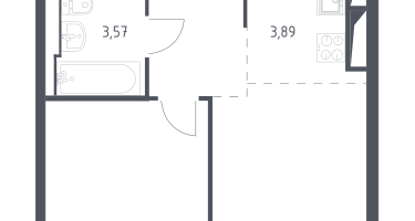 Студия, 33&nbsp;м²
