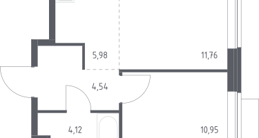 Студия, 37&nbsp;м²