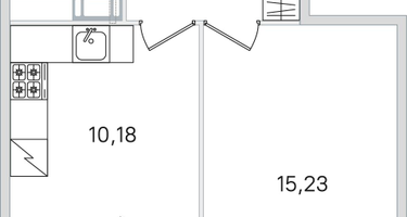 1-к. квартира, 35&nbsp;м²