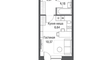 Студия, 28&nbsp;м²