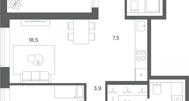 4-к. квартира, 107&nbsp;м²