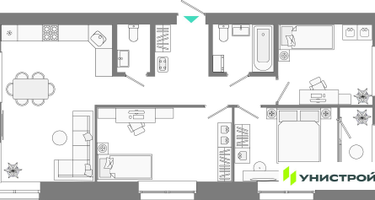 3-к. квартира, 71 м²