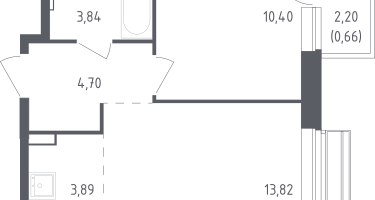 Студия, 36&nbsp;м²