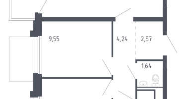 2-к. квартира, 49&nbsp;м²
