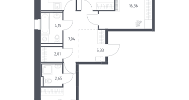 3-к. квартира, 70&nbsp;м²