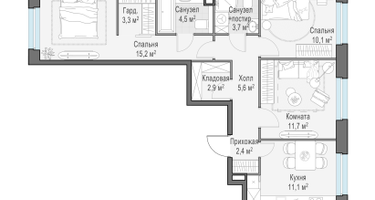 3-к. квартира, 70&nbsp;м²