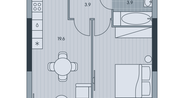 2-к. квартира, 42&nbsp;м²
